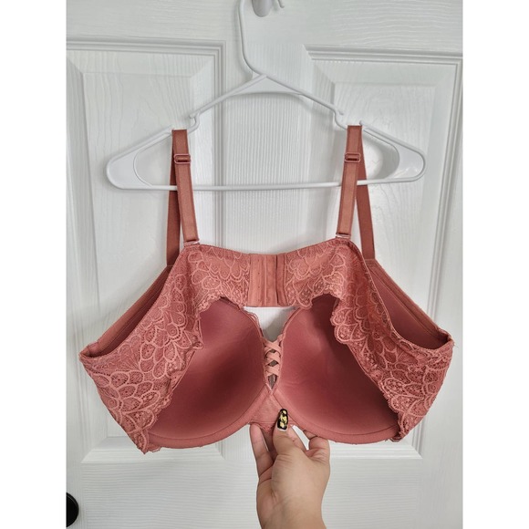 Torrid XO Push-Up Plunge Bra- Lace Rose 46DD - Picture 7 of 8